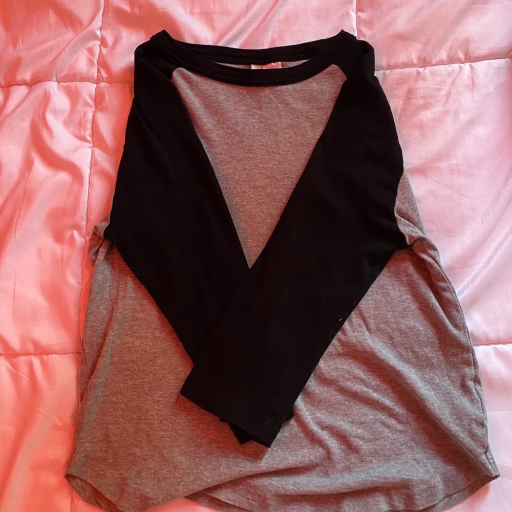 Black and Grey Longish t-shirt